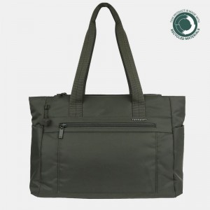 Women's Hedgren Achiever Tote Bags Dark Green | CUE8336DR