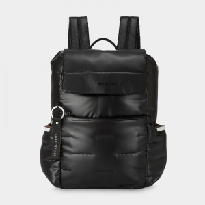 Women's Hedgren Billowy Backpacks Black | BLQ278FD