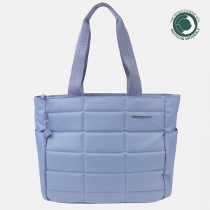 Women's Hedgren Camden Tote Bags Light Blue | PIV253ZY