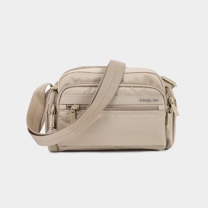 Women's Hedgren Emily Crossbody Bags Beige | DXC6717FA