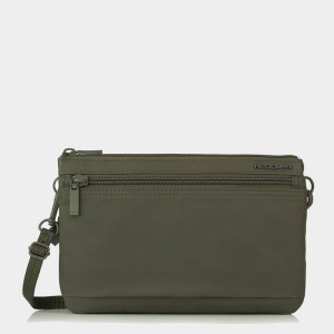 Women's Hedgren Emma Crossbody Bags Dark Green | HEL2623GJ