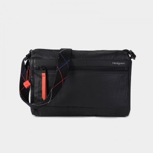 Women's Hedgren Eye Medium Shoulder Bags Black Coral | UKB9123XP