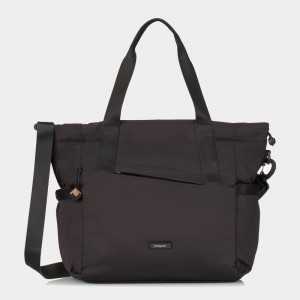 Women's Hedgren Galactic Tote Bags Black | EKH1399GG