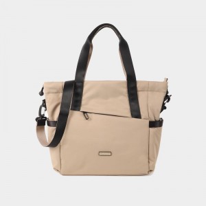 Women's Hedgren Galactic Tote Bags Grey Beige | MEU7017DP