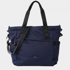 Women's Hedgren Galactic Tote Bags Navy | CCI1283YX