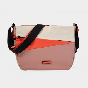 Women's Hedgren Gravity Crossbody Bags Pink Orange | TWF98KO