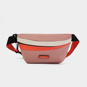 Women's Hedgren Halo Belt Bags Pink Orange | YBR2260NF