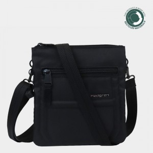 Women's Hedgren Helm Crossbody Bags Black | LFZ6447AR