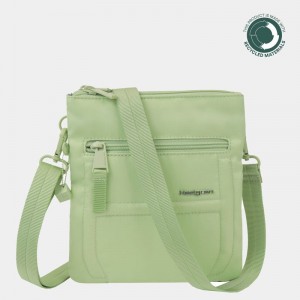 Women's Hedgren Helm Crossbody Bags Light Green | BVK28100AY