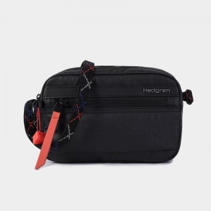 Women's Hedgren Maia Crossbody Bags Black Coral | CDG1176WV