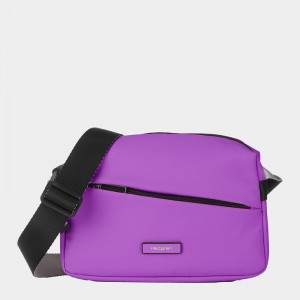 Women's Hedgren Neutron Small Crossbody Bags Purple | PNP5596YC