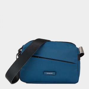 Women's Hedgren Neutron Small Crossbody Bags Blue | TNY4083ZK