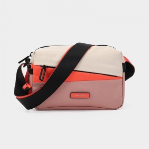 Women's Hedgren Neutron Small Crossbody Bags Pink Orange | YKD7078EQ