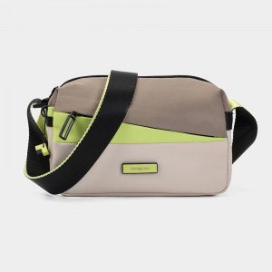 Women's Hedgren Neutron Small Crossbody Bags Beige | VRT2060DN