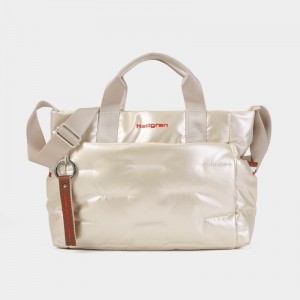 Women's Hedgren Softy Handbag Beige | TNE495YP