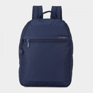 Women's Hedgren Vogue Large Backpacks Dark Blue | AAE8824PW