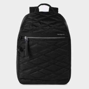 Women's Hedgren Vogue Large Rfid Backpacks Black | GKT1871OX