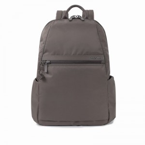 Women's Hedgren Vogue Xxl 14" Laptop Backpacks Grey Brown | EOE5993IZ