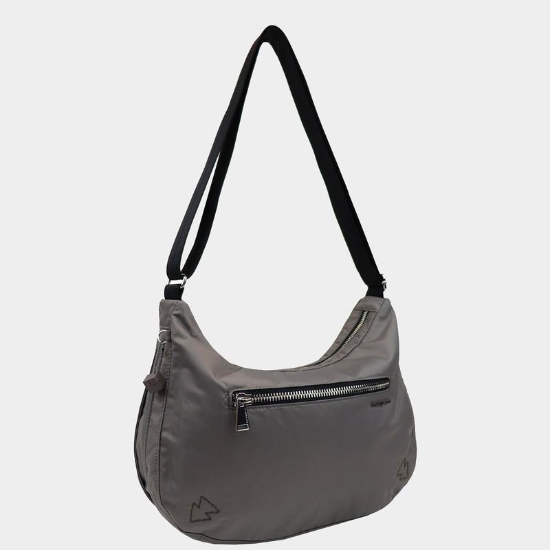 Women's Hedgren Ann Crossbody Bags Grey Brown | IIW9347WP