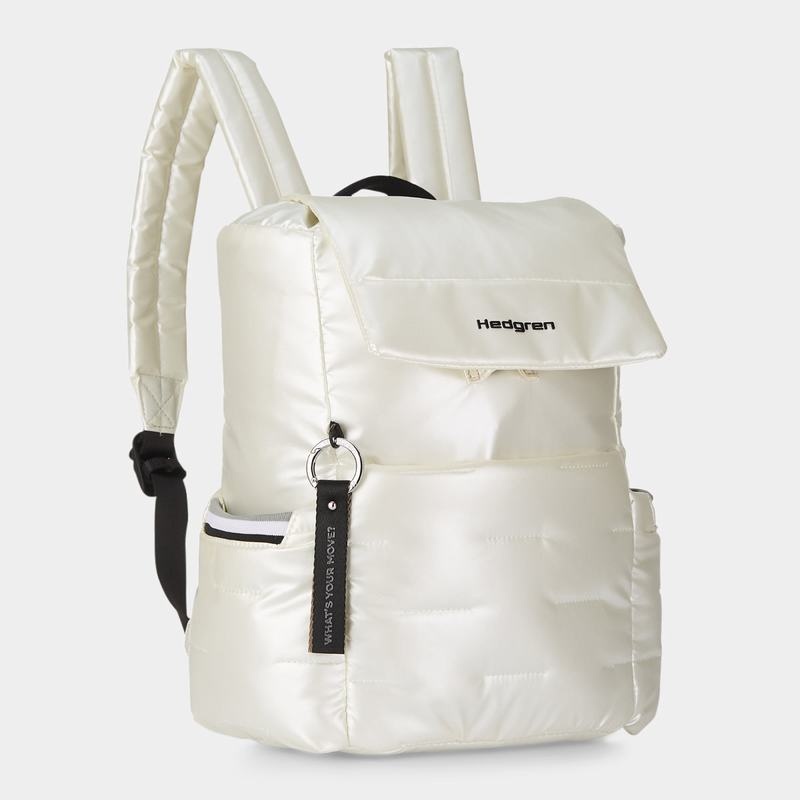 Women's Hedgren Billowy Backpacks White | CDI917XL