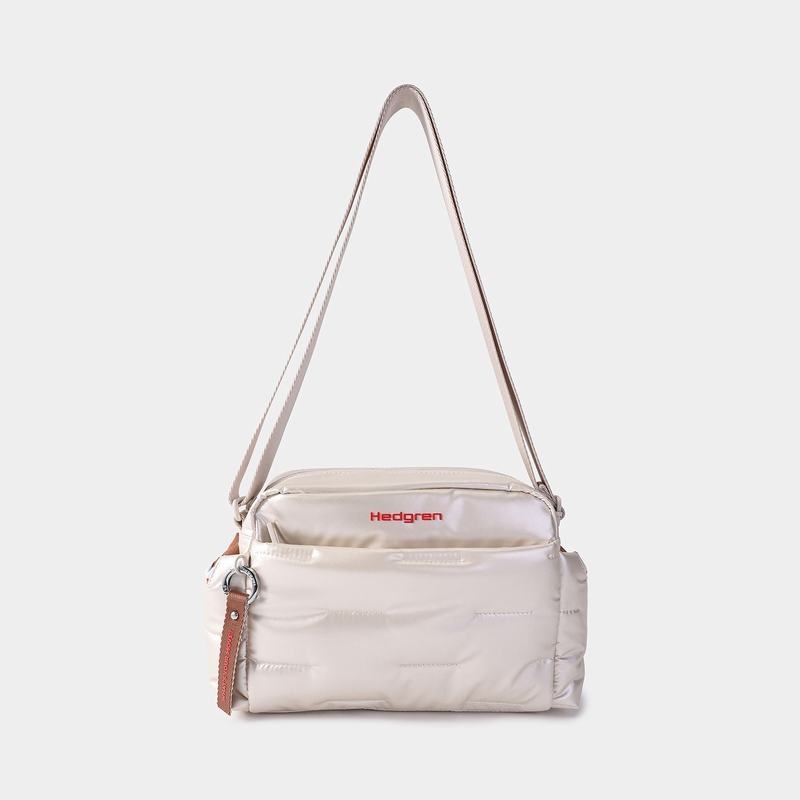 Women's Hedgren Cozy Shoulder Bags Beige | SAO4577AD