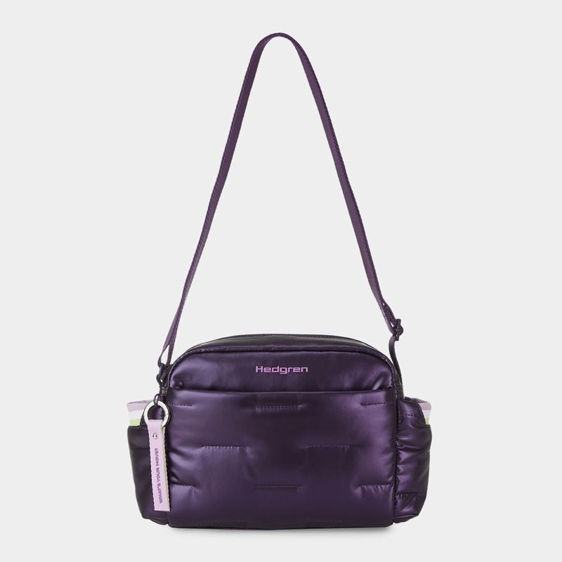 Women's Hedgren Cozy Shoulder Bags Purple Deep Blue | XQY9496VO