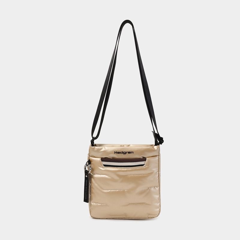 Women's Hedgren Cushy Crossbody Bags Beige | BRF6594ZL