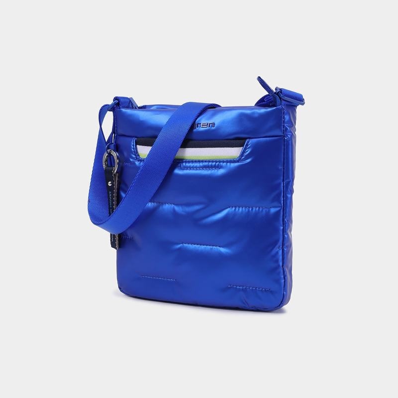 Women's Hedgren Cushy Crossbody Bags Blue | TAQ487FT