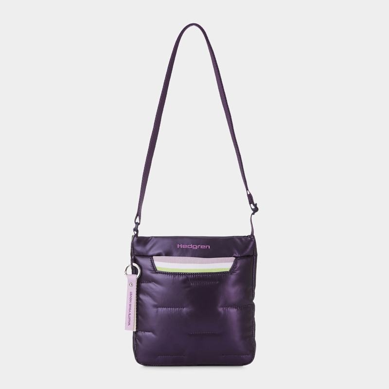 Women's Hedgren Cushy Crossbody Bags Purple Deep Blue | GHV2274IY