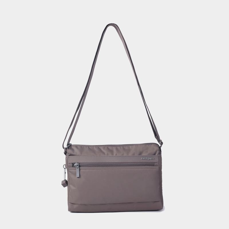 Women's Hedgren Eye Medium Shoulder Bags Grey Brown | VSZ6630NE