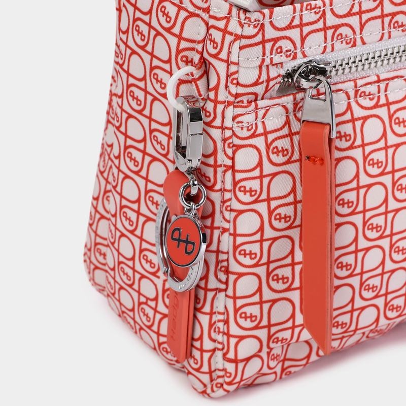 Women's Hedgren Eye Shoulder Bags Orange Coral Grey | KCJ6459TT