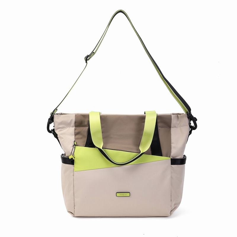 Women's Hedgren Galactic Tote Bags Beige | RYB6067KD