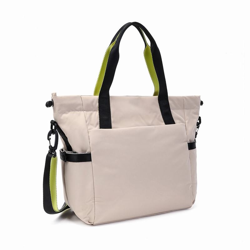 Women's Hedgren Galactic Tote Bags Beige | RYB6067KD