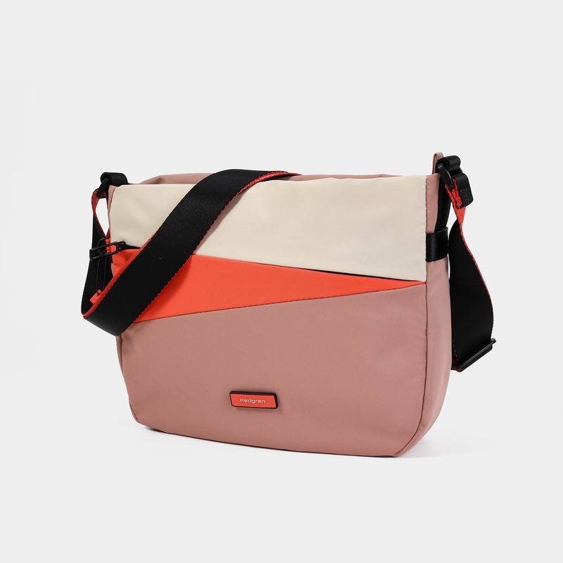 Women's Hedgren Gravity Crossbody Bags Pink Orange | TWF98KO