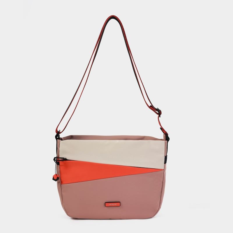 Women's Hedgren Gravity Crossbody Bags Pink Orange | TWF98KO