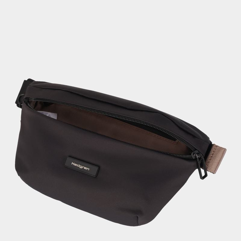 Women's Hedgren Halo Belt Bags Black Brown | VXW5874FM