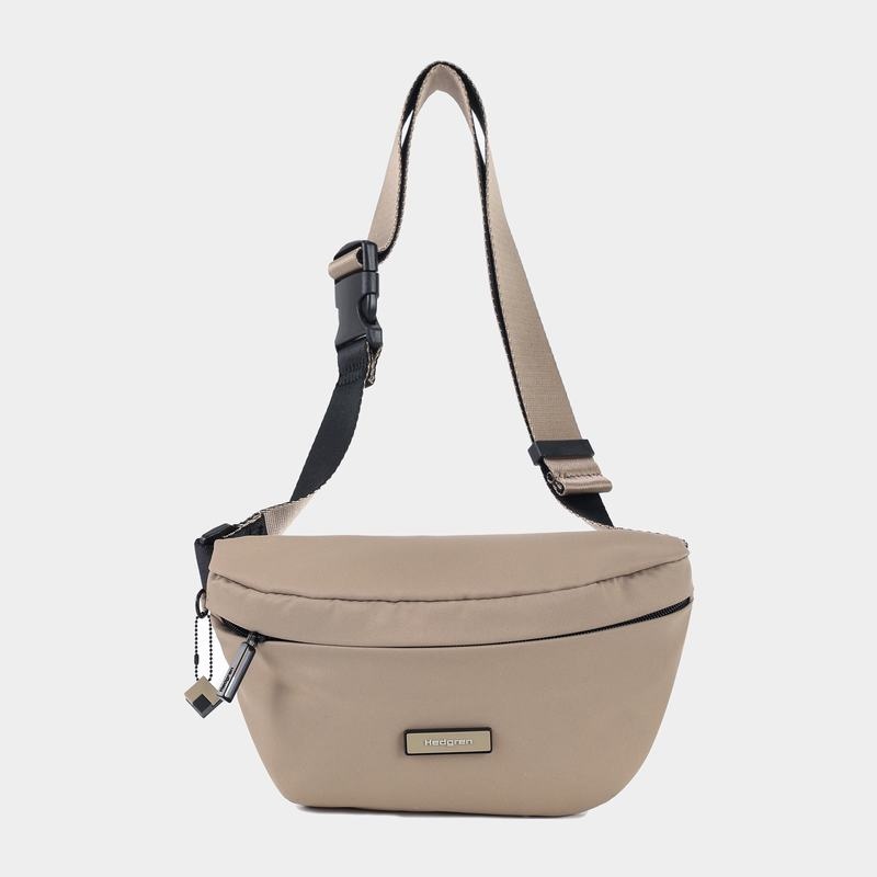 Women's Hedgren Halo Belt Bags Grey Beige | MVV3212MA