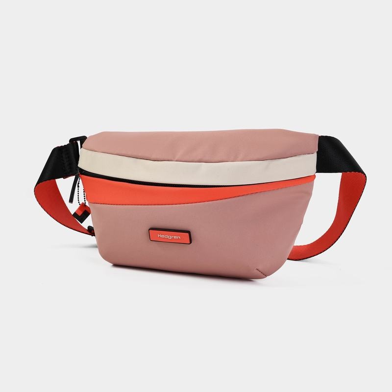 Women's Hedgren Halo Belt Bags Pink Orange | YBR2260NF