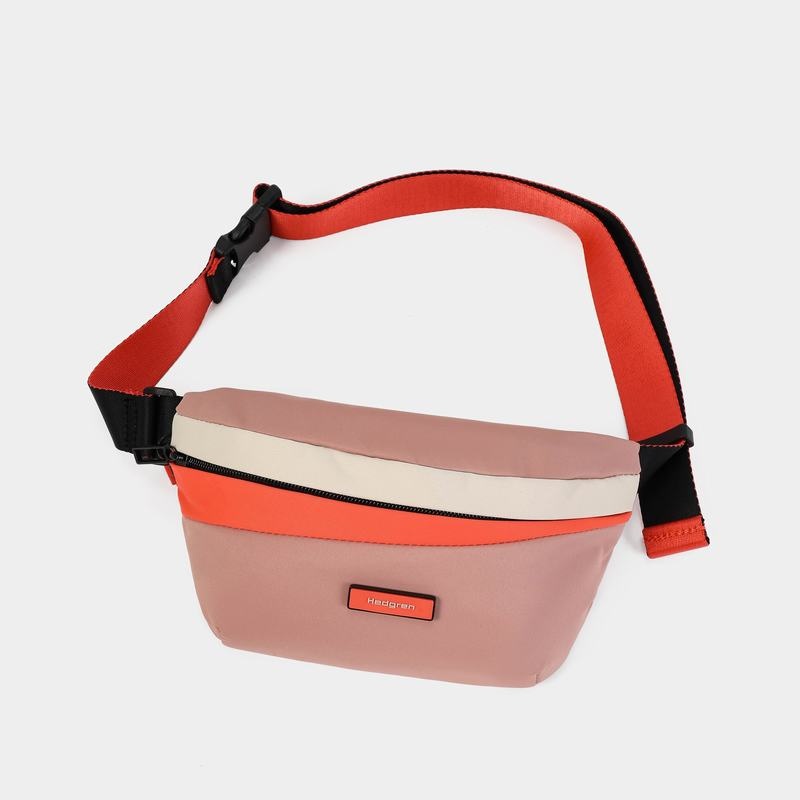 Women's Hedgren Halo Belt Bags Pink Orange | YBR2260NF