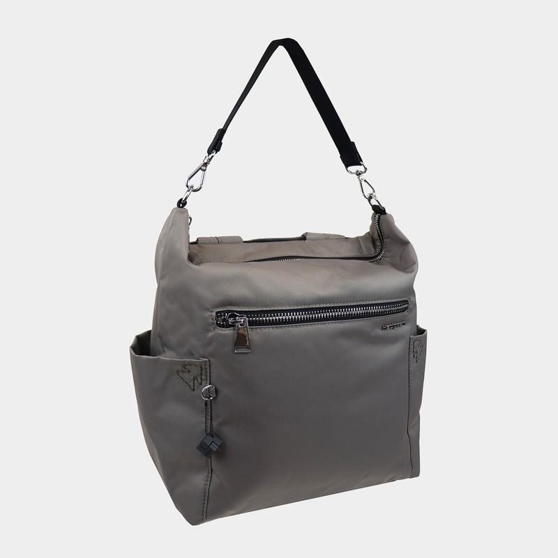 Women's Hedgren Kate Sustainably Made Convertible Tote Bags Grey Brown | ZOH3611JQ