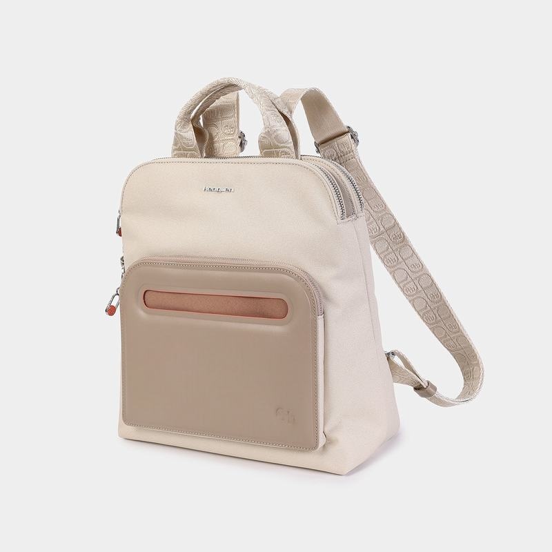 Women's Hedgren Latte Backpacks Beige | CTV7628SS