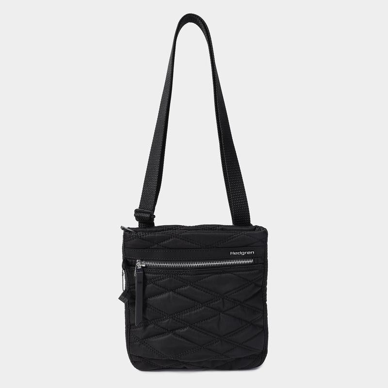 Women's Hedgren Leonce Crossbody Bags Black | JMD1274QJ