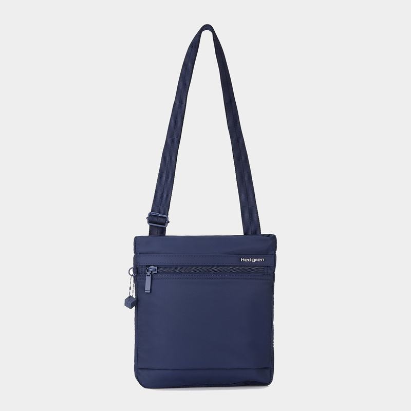 Women's Hedgren Leonce Shoulder Bags Dark Blue | FYH6384VD