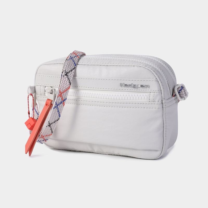 Women's Hedgren Maia Crossbody Bags White Grey | CHO5474JD