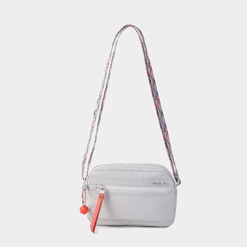 Women's Hedgren Maia Crossbody Bags White Grey | CHO5474JD