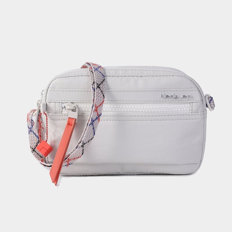 Women\'s Hedgren Maia Crossbody Bags White Grey | CHO5474JD