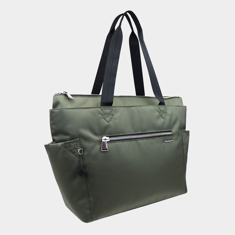 Women's Hedgren Margaret Sustainably Made Tote Bags Green | PPN7280EQ