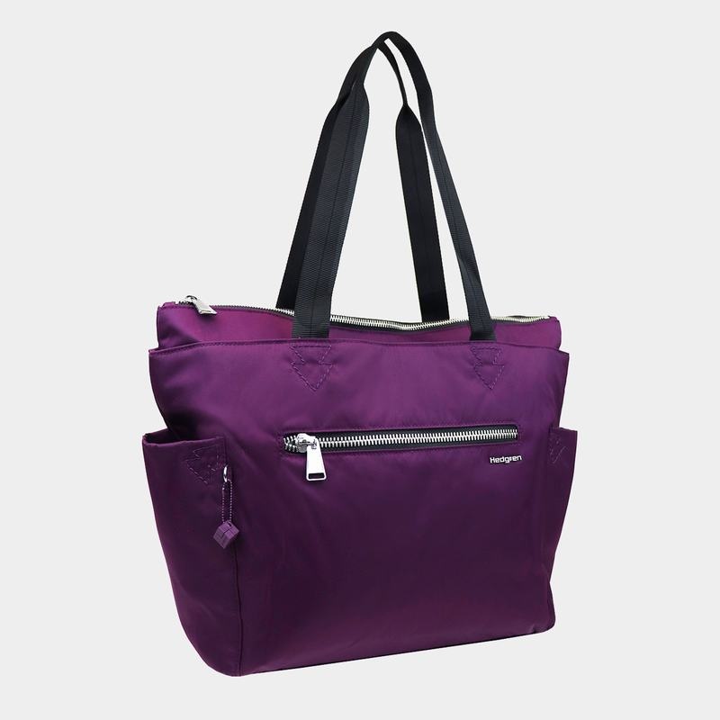 Women's Hedgren Margaret Sustainably Made Tote Bags Purple | QHX9838CR