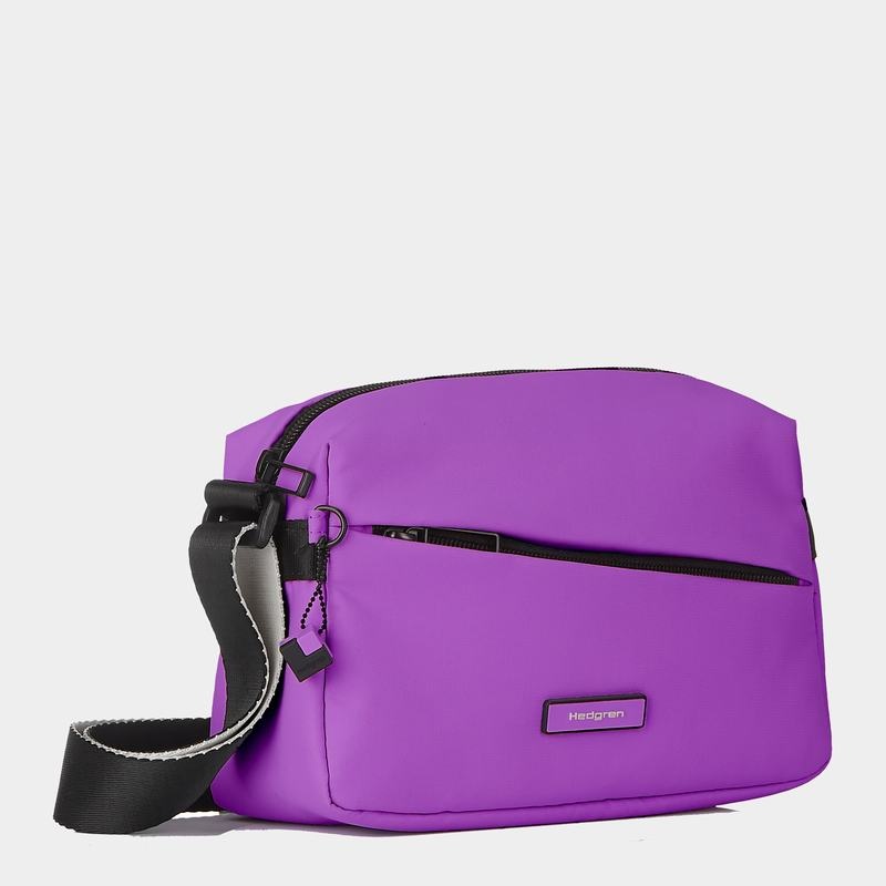 Women's Hedgren Neutron Small Crossbody Bags Purple | PNP5596YC