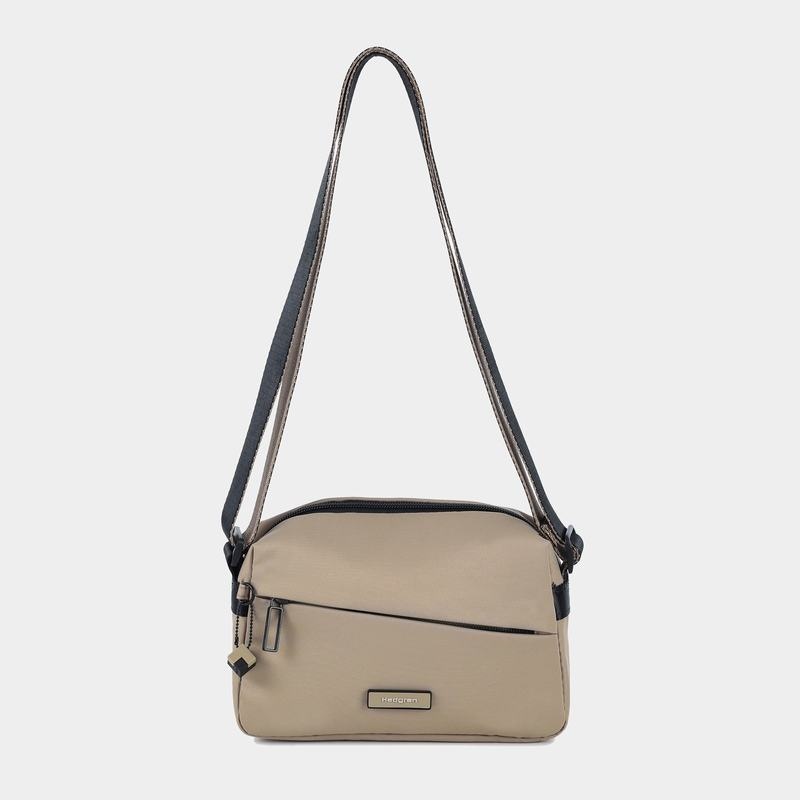 Women's Hedgren Neutron Small Crossbody Bags Grey Beige | XLU785VL